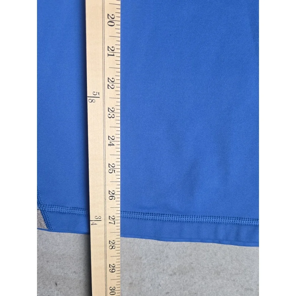 The North Face Mens FlashDry XL Quarter Zip Shirt Pullover Blue and Grey